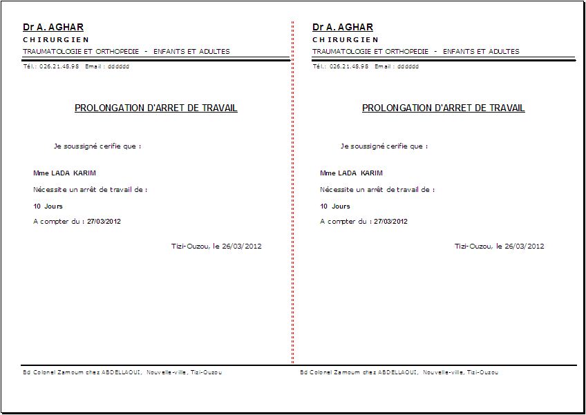 Print_Arret_Travail